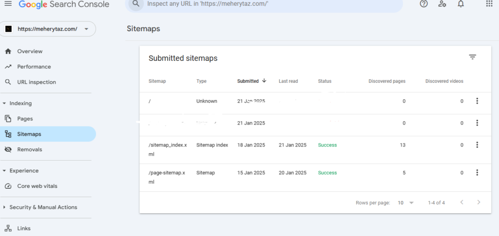 Sitemap Submission